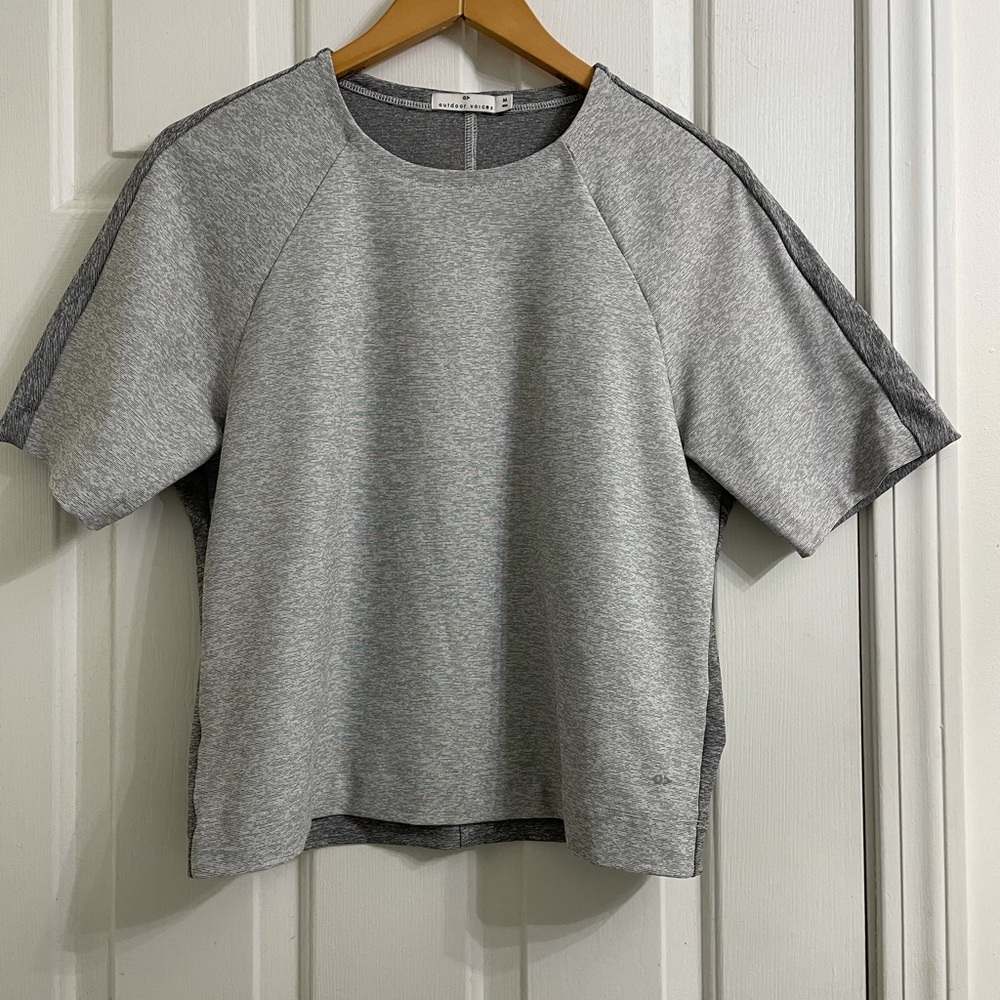 Outdoor Voices Two Tone Short Sleeve Top Size M